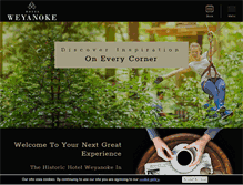 Tablet Screenshot of hotelweyanoke.com